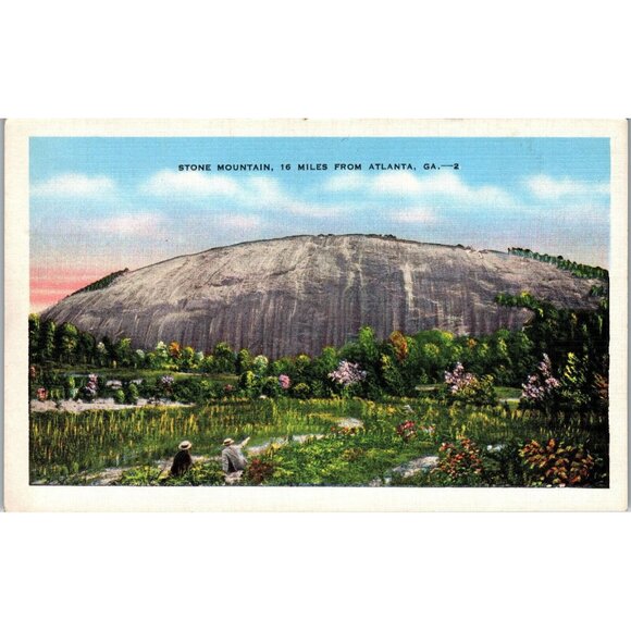 Postcard,Stone Mountain, Ga. before carving, before 1923 (PC80) - Picture 1 of 2